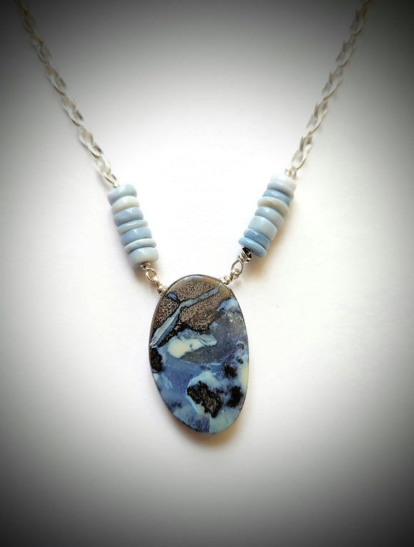 Boulder Opal necklace
