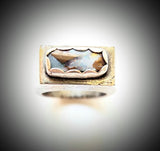 Hollowform Boulder opal  Ring